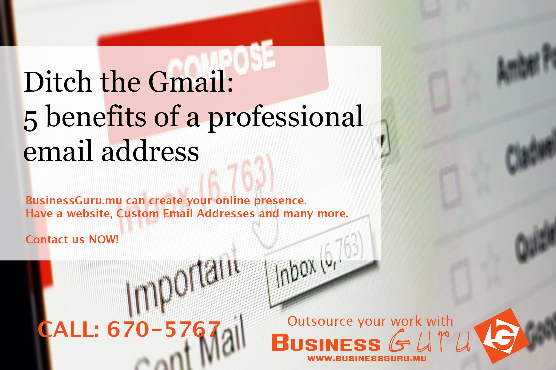 Ditch The Gmail 5 Benefits Of A Professional Email Address Business Guru